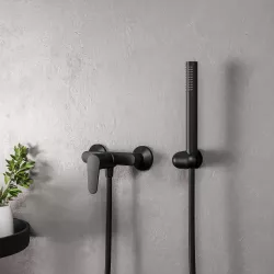 Set esterno doccia e doccino nero – Lir