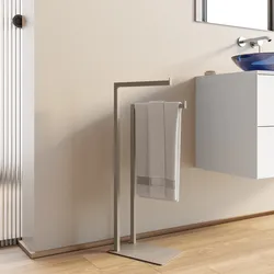 Piantana portasalviette in acciaio inox tortora opaco - Clover