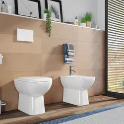 Sanitari filomuro e sedile softclose bianco - Malen