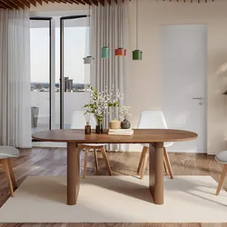 Tavolo da pranzo allungabile 160-200x90 cm mogano - Chad