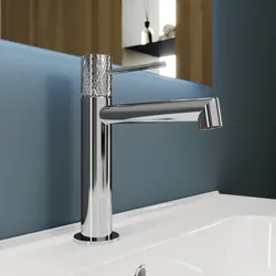 Miscelatore lavabo in ottone cromo - Crystal