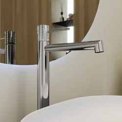 Miscelatore lavabo alto in ottone cromo - Crystal