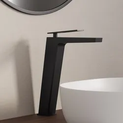 Miscelatore lavabo alto in ottone nero opaco - Thano