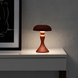 Lampada da tavolo touch 15x22 h cm in alluminio rame - Elide