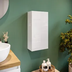 Pensile bagno 30 x 16 x 60 h cm bianco lucido - Eternity