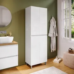 Colonna da bagno 60 x 37 x 181 h cm bianco lucido - Eternity