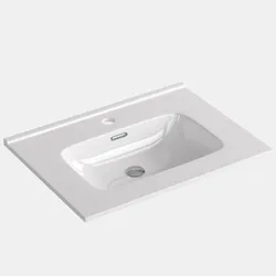 Lavabo da incasso 60x46 bianco lucido - Tidy