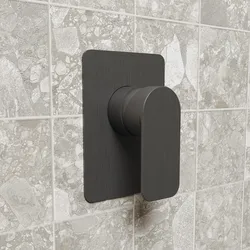 Miscelatore incasso doccia nero spazzolato - Fusion