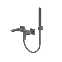 Miscelatore esterno vasca in ottone nero spazzolato - Fusion
