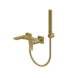 Miscelatore esterno vasca in ottone oro spazzolato - Fusion