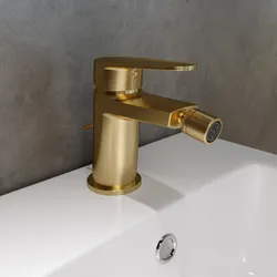 Miscelatore bidet in ottone oro spazzolato - Lir