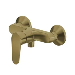 Miscelatore esterno doccia in ottone oro spazzolato - Lir