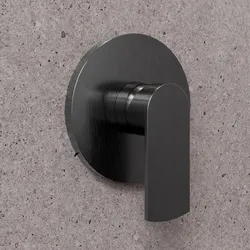 Miscelatore incasso doccia nero spazzolato - Fluid