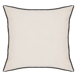 Cuscino 45x45 cm in lino e cotone beige - Elira