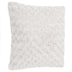 Cuscino 45x45 cm in tessuto bouclé bianco