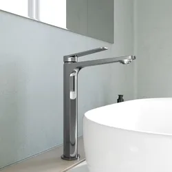 Miscelatore per lavabo alto in ottone cromo - Nocta