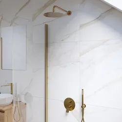 Set incasso doccia in ottone oro spazzolato - Nocta