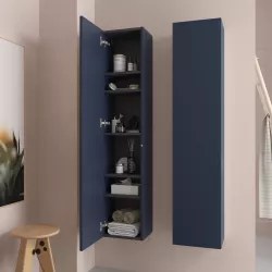 Colonna bagno sospesa 140 h cm blu satinato - Anami