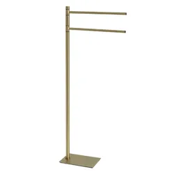 Piantana portasalviette in acciaio inox oro spazzolato - Trilly di Gedy