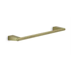 Portacepillos De Dientes Tonale De Gedy - Oro Mate, Acero Inoxidable Y Cristal Satinado