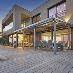 Estensione 2 m per pergola 4x3,5 m Jeffrey in alluminio grafite