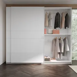 Armadio 275x240h cm con 2 ante scorrevoli bianco lucido - Cindy