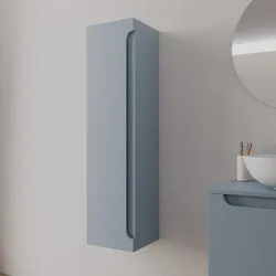 Colonna bagno sospesa 30x120 h cm con anta reversibile carta da zucchero - Sleek