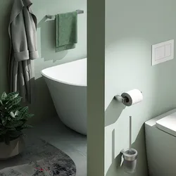 Set 2 accessori a muro in ottone e cromall spazzolato e vetro satinato - Pirenei di Gedy