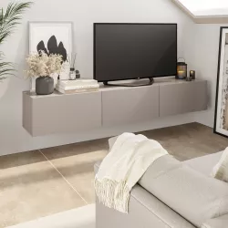 Mobile porta tv 180 cm in legno cashmere con 3 ante - Betka