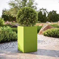 Vaso da esterno 30x50 h cm tutta capienza in polietilene verde kiwi - Melbourne