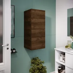 Colonna bagno sospesa 1 anta 100h cm noce maya chiusura push-pull - Union