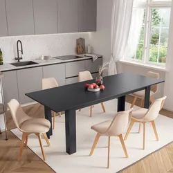 Tavolo allungabile 180-230x90 cm antracite - Asher