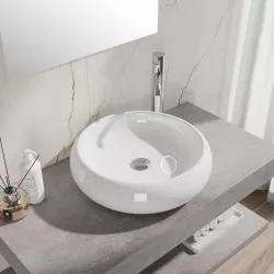 Lavabo appoggio bacinella d'arredo 50 cm design moderno