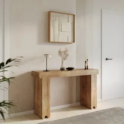 Consolle 130x35 cm in legno di mango naturale - Quintus
