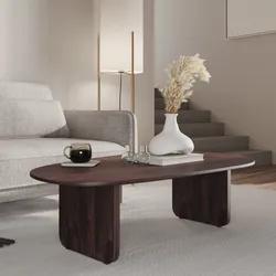 Tavolino 120x70 cm in legno di mango scuro - Contigo