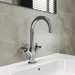 Miscelatore lavabo in ottone cromo - Enif