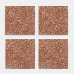 Set 4 marmette 50x50 cm in ghiaia da 20 kg per base ombrellone