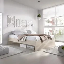 Letto matrimoniale sommier 160x200 cm in legno effetto rovere naturale - Novak