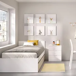 Comodino 58h cm in legno bianco con 3 cassetti - Novak