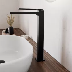 Miscelatore lavabo alto in ottone nero opaco - Reef