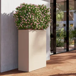 Portavaso da esterno 90 h cm in polietilene crema - Moschito