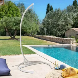 Supporto 210 h cm per poltrona sospesa in acciaio bianco
