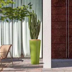 Portavaso da esterno 90 h cm in polietilene verde kiwi - Castol