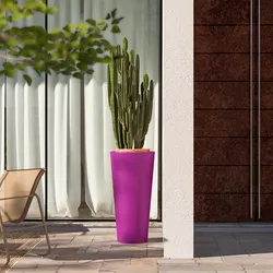 Portavaso da esterno 90 h cm in polietilene viola - Castol