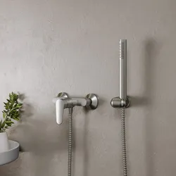 Set esterno doccia e doccino spazzolato – Lir