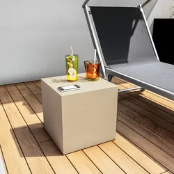 Cubo multiuso per esterni 35 h cm in polietilene crema - Kubbot