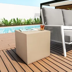 Cubo multiuso per esterni 45 h cm in polietilene crema - Kubbot