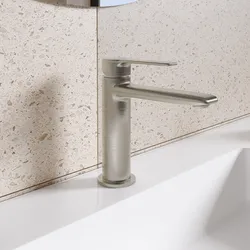 Miscelatore lavabo in ottone spazzolato - Tila
