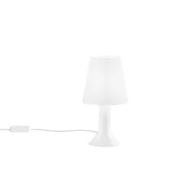 Lampada da tavolo 24,5 h cm in policarbonato bianco