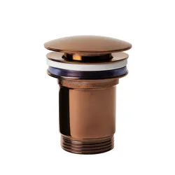 Piletta click-clack universale 8,5h cm in ottone oro rosa lucido
